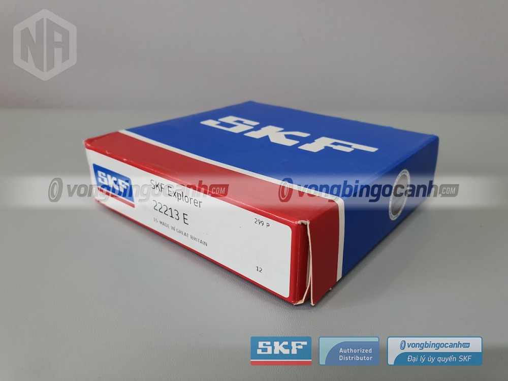 Vòng bi SKF 22213 E chính hãng, phân phối bởi Vòng bi Ngọc Anh - Đại lý uỷ quyền SKF.