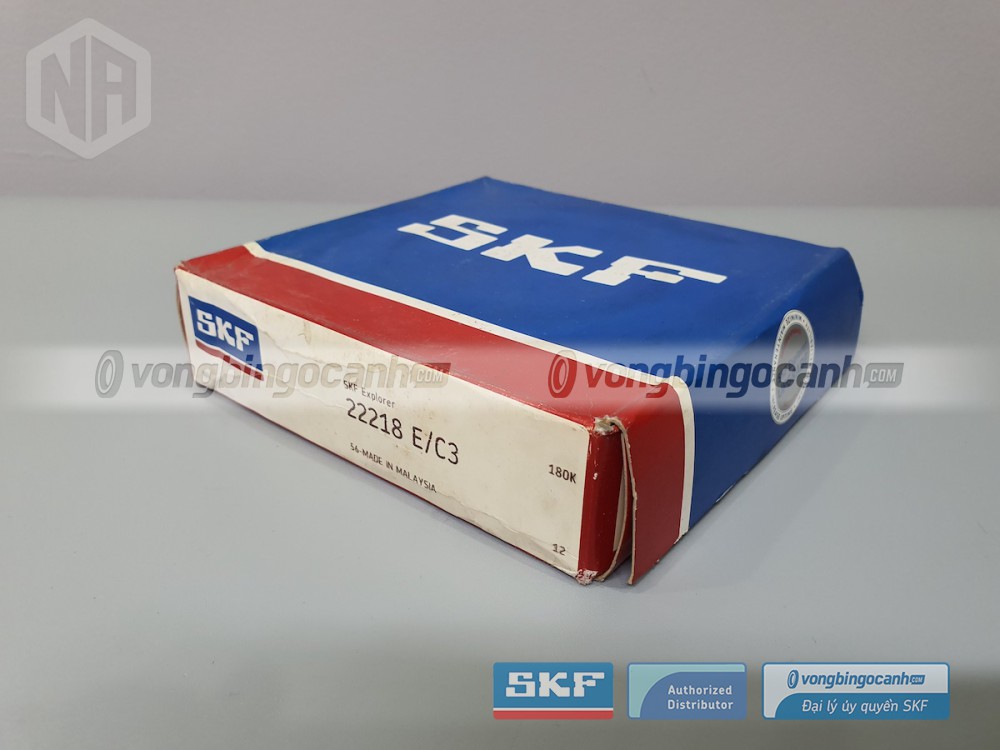 Vòng bi SKF 22218 E/C3 chính hãng, phân phối bởi Vòng bi Ngọc Anh - Đại lý uỷ quyền SKF.
