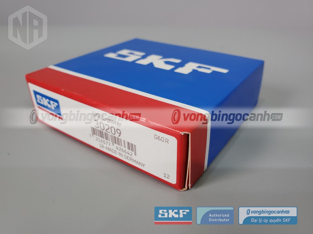 Vòng bi SKF 30209 chính hãng, phân phối bởi Vòng bi Ngọc Anh - Đại lý uỷ quyền SKF.
