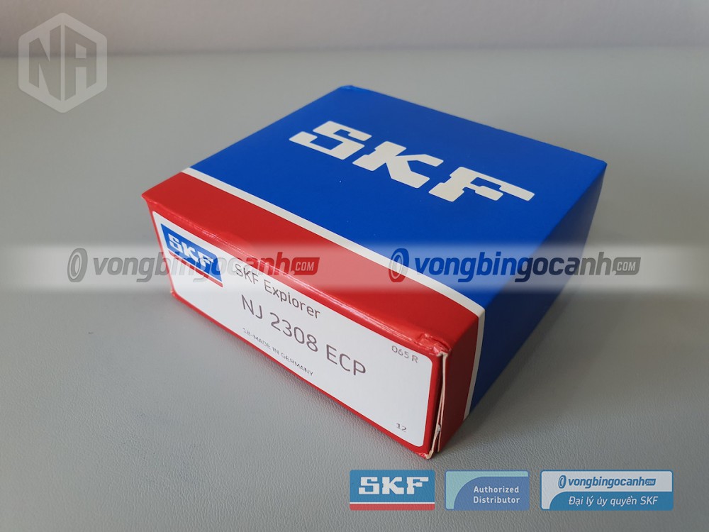 Vòng bi SKF NJ 2308 ECP chính hãng, phân phối bởi Vòng bi Ngọc Anh - Đại lý uỷ quyền SKF.
