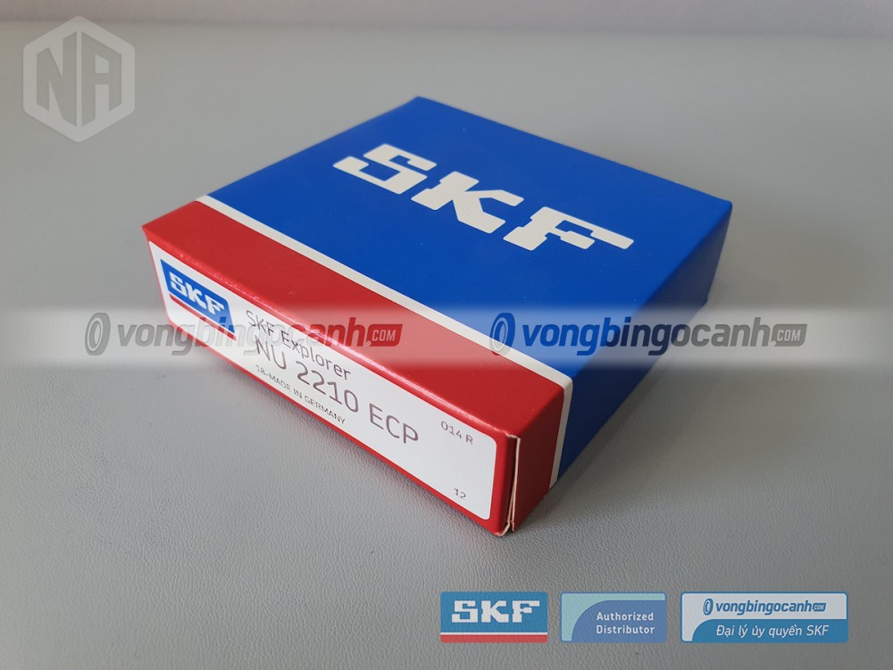 Vòng bi SKF NU 2210 ECP chính hãng, phân phối bởi Vòng bi Ngọc Anh - Đại lý uỷ quyền SKF.