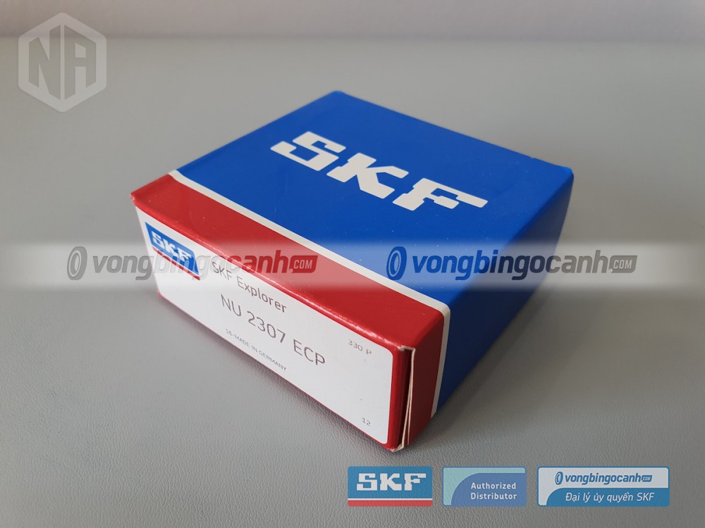 Vòng bi SKF NU 2307 ECP chính hãng, phân phối bởi Vòng bi Ngọc Anh - Đại lý uỷ quyền SKF.