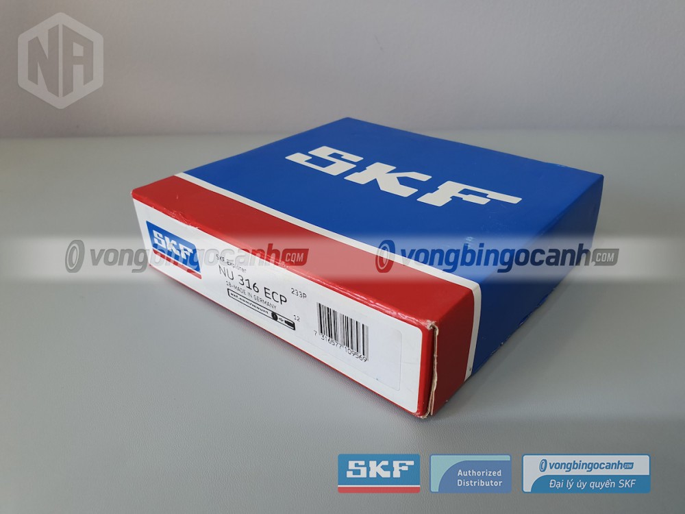 Vòng bi SKF NU 316 ECP chính hãng, phân phối bởi Vòng bi Ngọc Anh - Đại lý uỷ quyền SKF.
