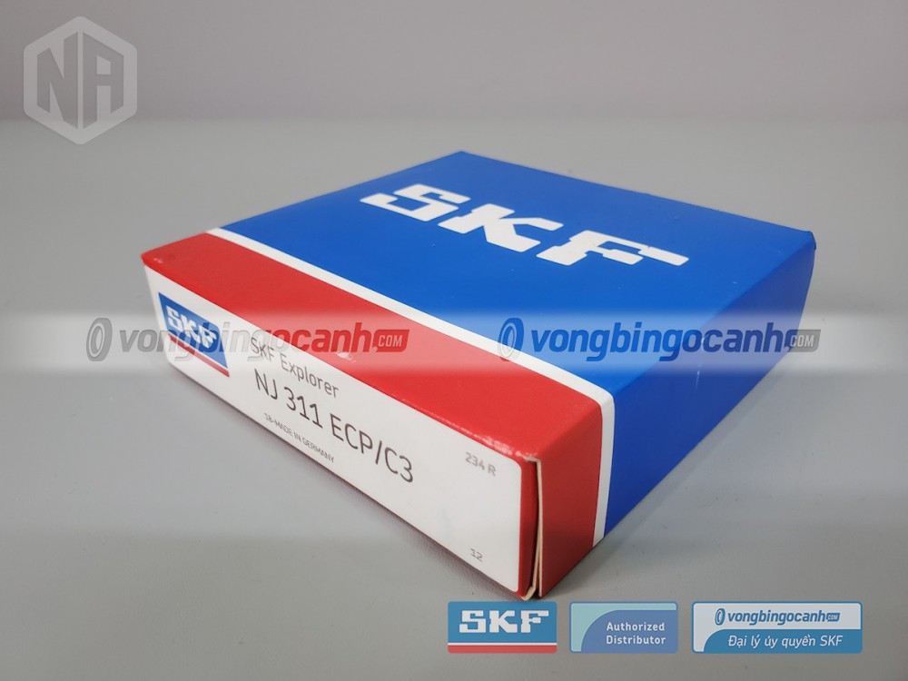 Vòng bi SKF NJ 311 ECP chính hãng, phân phối bởi Vòng bi Ngọc Anh - Đại lý uỷ quyền SKF.